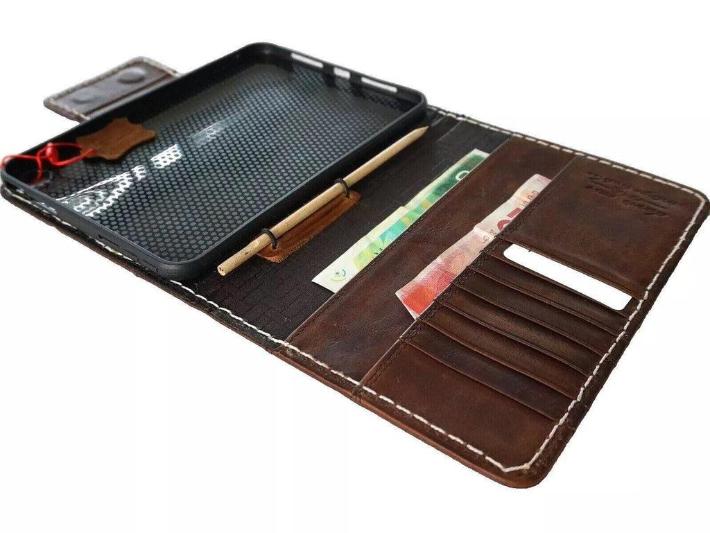 Vintage Leather iPad 11 13 10.9 9.7 Air Pro Case Hand Sewn Pen Holder