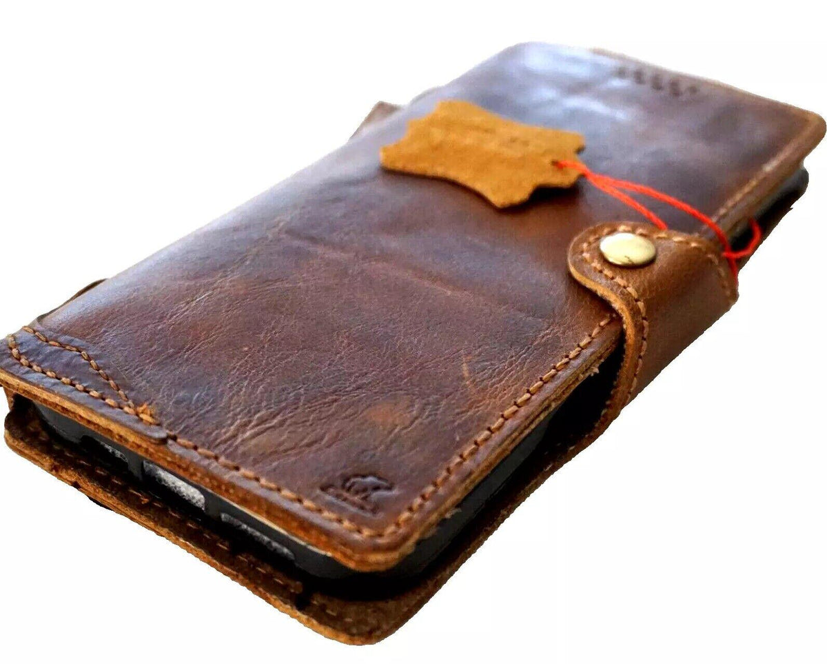 Handmade Leather Wallet Case for Google Pixel: Vintage Style