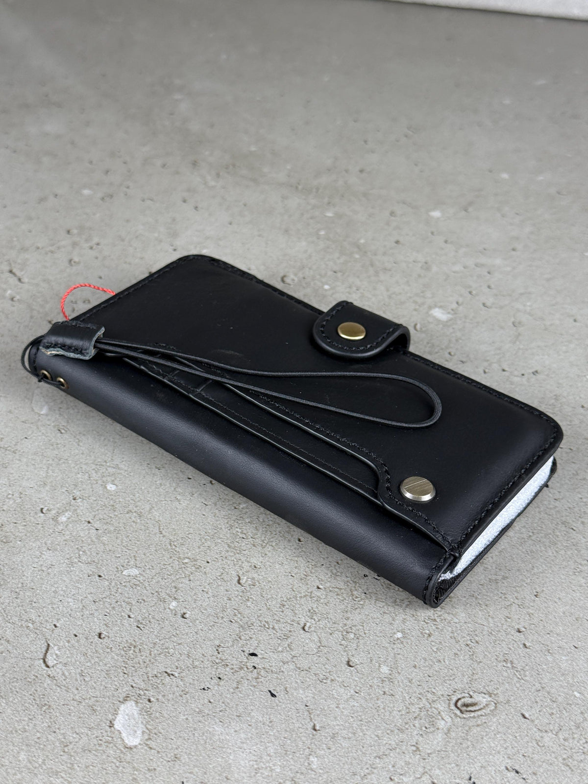 Vintage Leather iPhone Wallet Case: Book Style, Card Slots