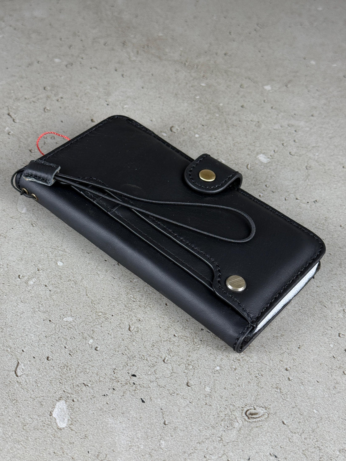 Vintage Leather iPhone Wallet Case: Book Style, Card Slots