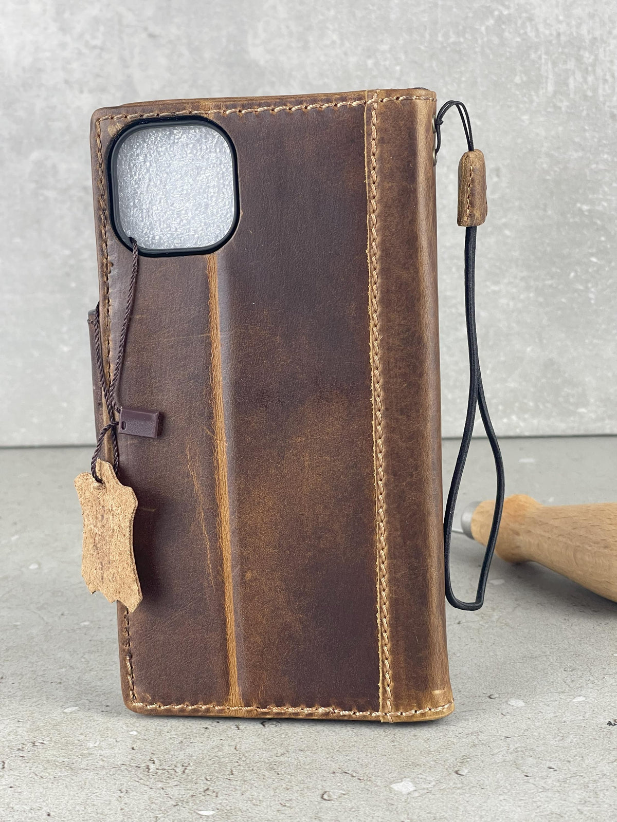 Genuine Leather fo OnePlus Open Case Wallet Handmade Wireless Luxury  Davidov Art