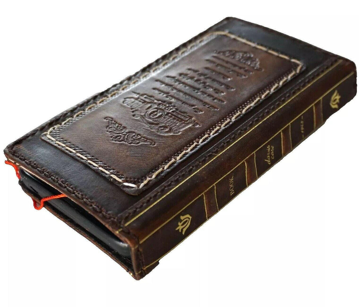 Handmade Leather Wallet Book Case for Vivo X Fold 3 Pro