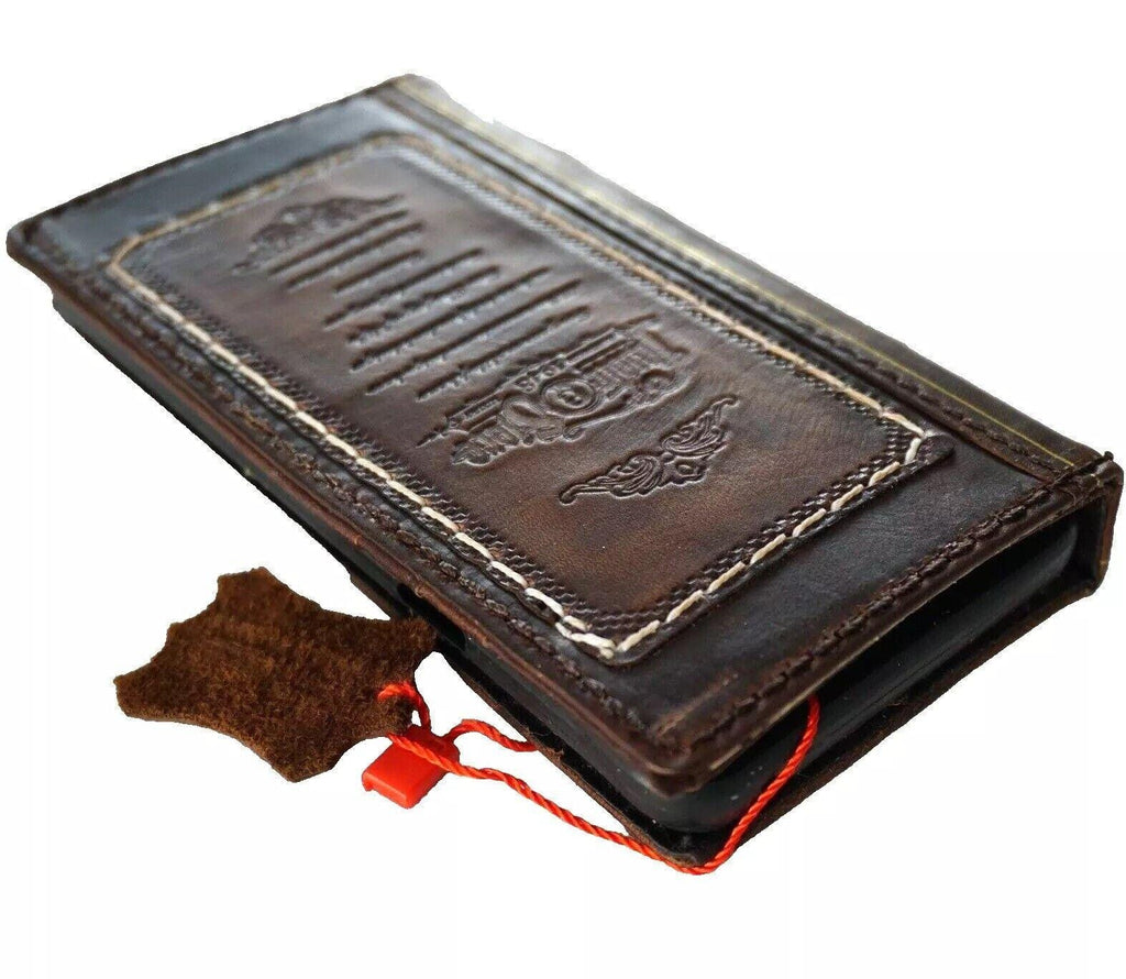 Handmade Leather Wallet Book Case for Vivo X Fold 3 Pro
