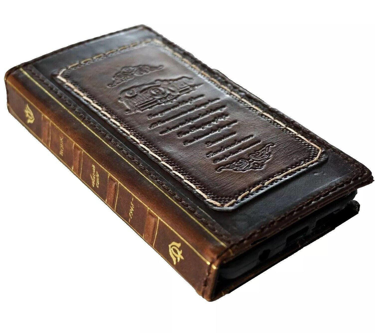 Handmade Leather Wallet Book Case for Vivo X Fold 3 Pro