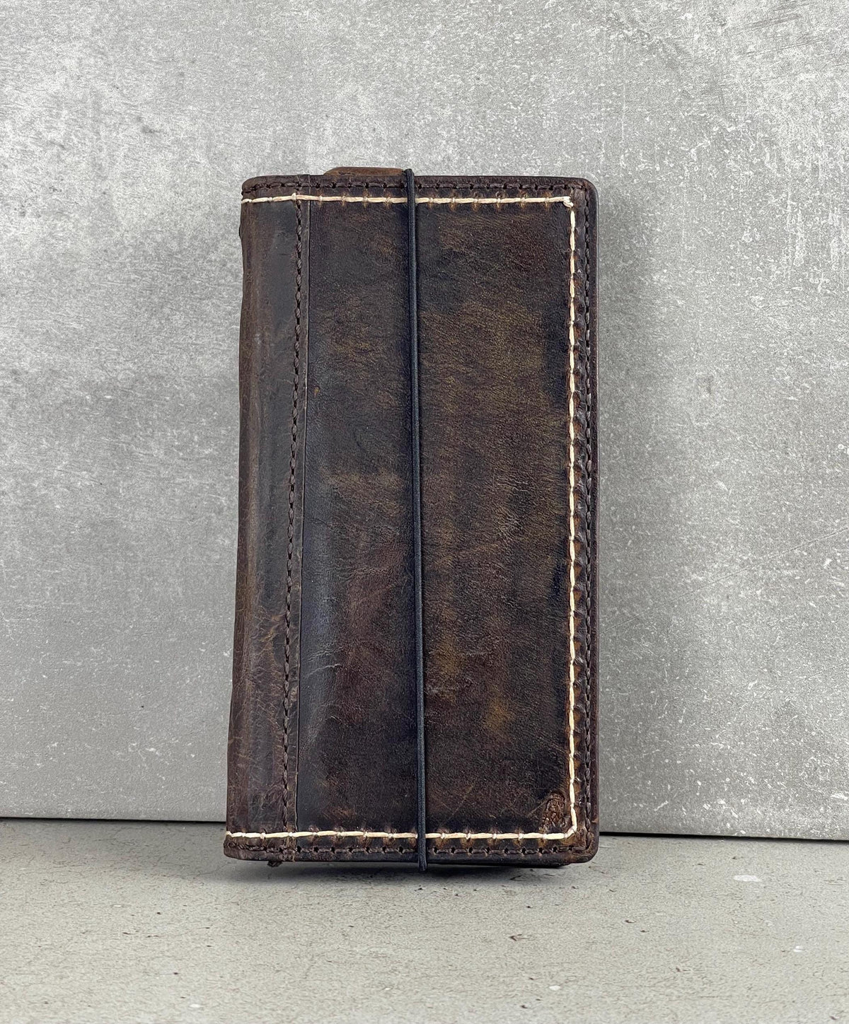 Hand Sewn Leather Wallet Case for Galaxy S22/S23/S24 Ultra