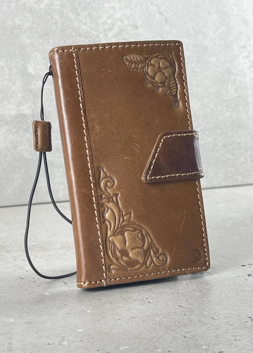 Genuine Leather fo OnePlus 12 12R Case Wallet Handmade Wireless Luxury Book