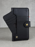 Vintage Leather iPhone Wallet Case: Book Style, Card Slots