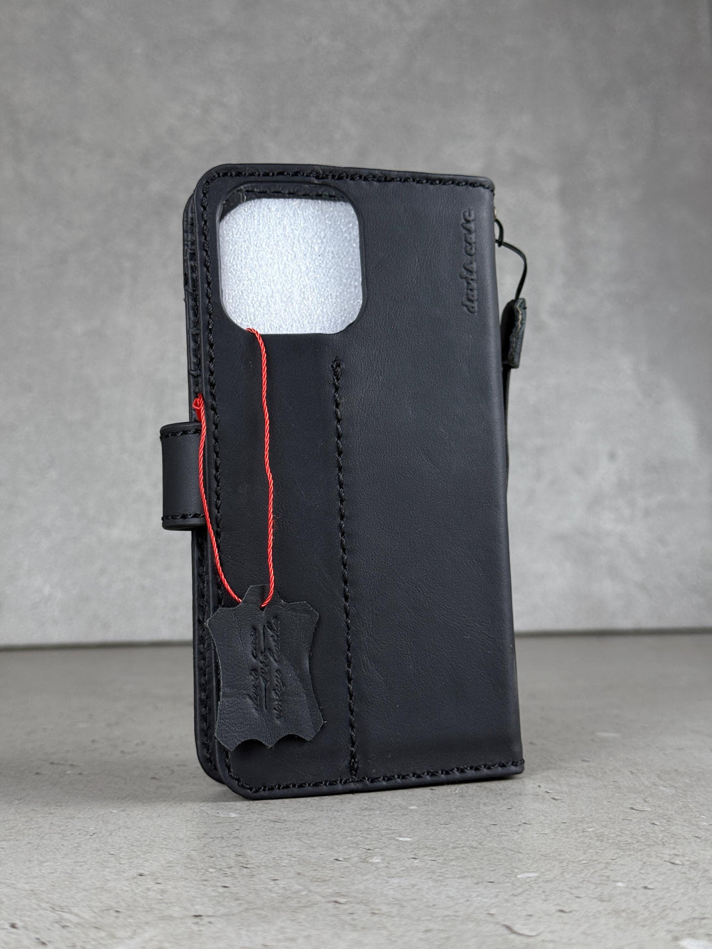 Vintage Leather iPhone Wallet Case: Book Style, Card Slots