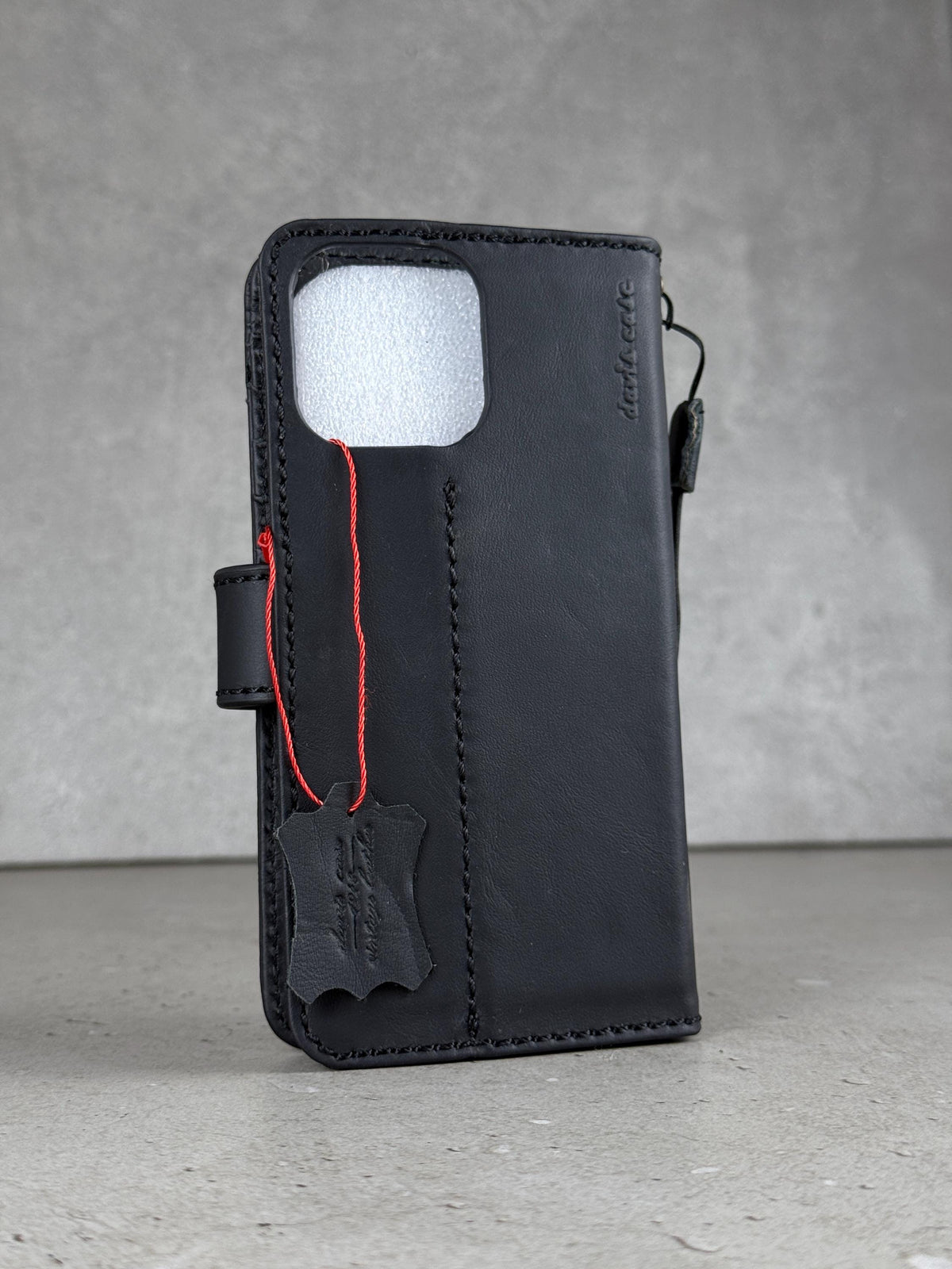 Vintage Leather iPhone Wallet Case: Book Style, Card Slots