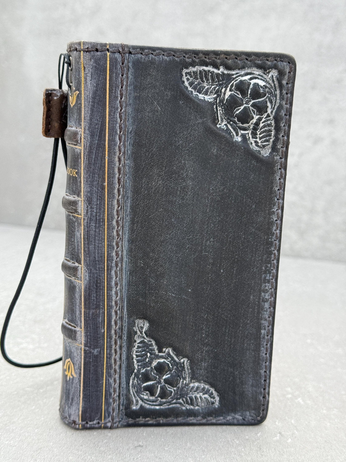 Genuine Leather fo OnePlus Open Case Wallet Handmade Wireless Luxury oiled Ar