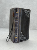 Handmade Leather Wallet Case for Galaxy Z Fold 2/3/4/5/6/7 - Polish Art Design