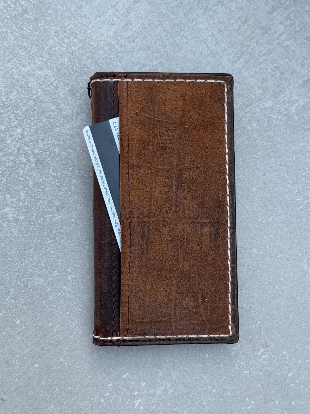 Genuine Leather iPhone Wallet Case: Vintage Book Style, Card Slots
