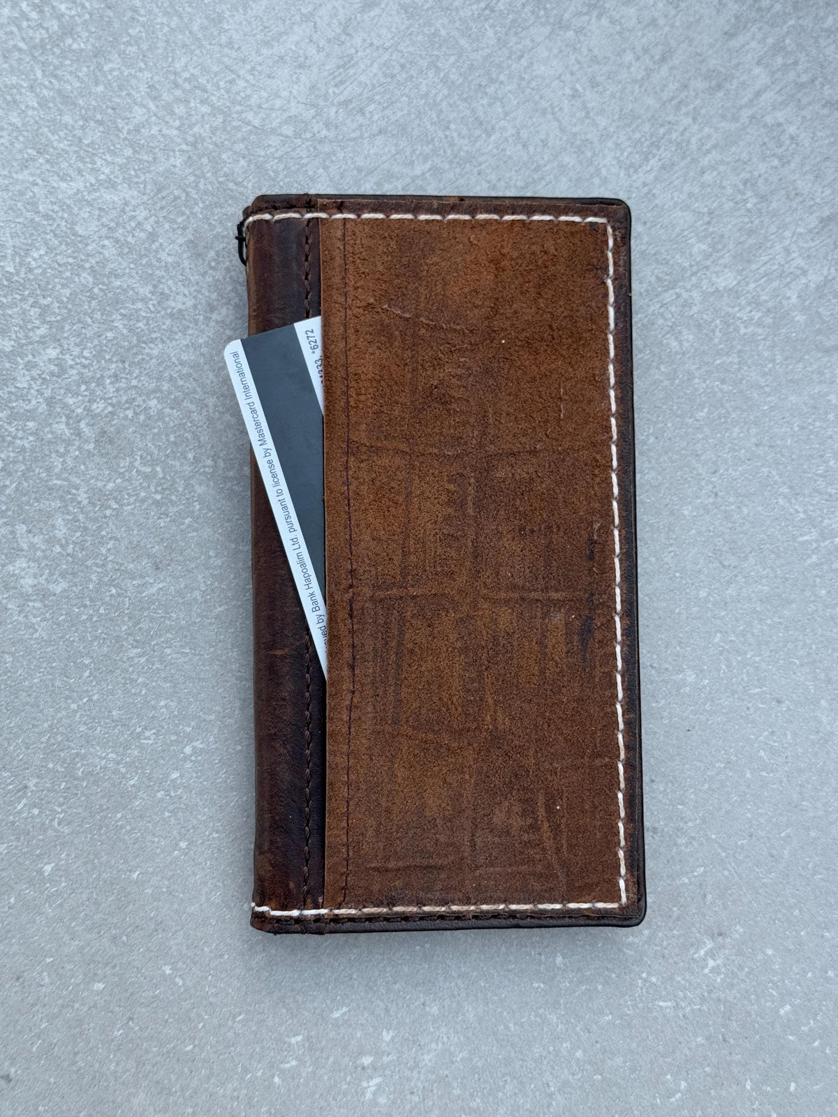 Genuine Leather iPhone Wallet Case: Vintage Book Style, Card Slots