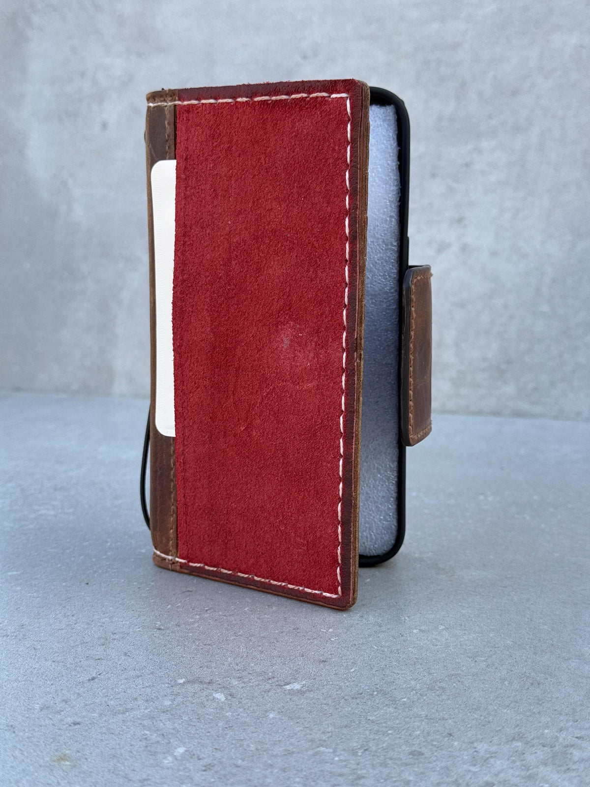 Handmade Leather Wallet Case: Galaxy S21 S22 S23 S24 S25 Ultra FE