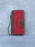 Genuine Handmade Leather Case For Googel Pixel  2 3 4 5 5G 4G 6 7 8 9 Fold PRO XL A Wallet Vintage  Card Slots Cover Magnetic Hand sewing