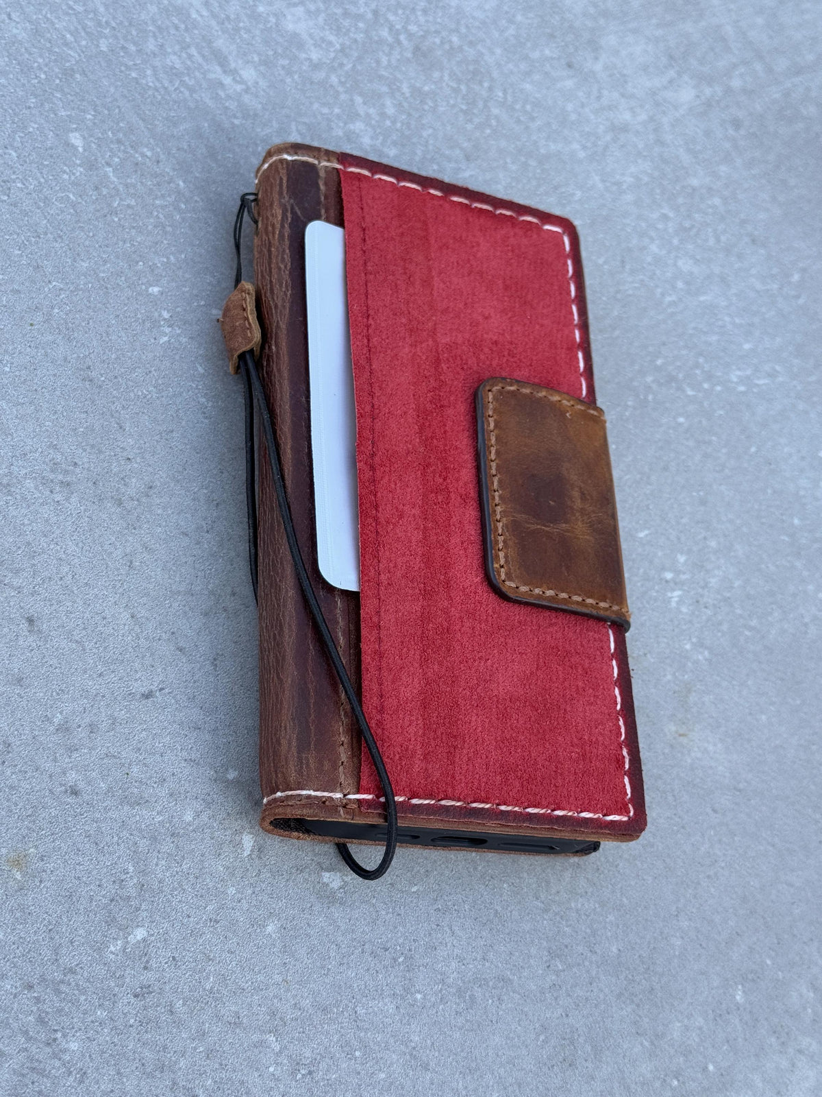 Genuine Leather fo OnePlus Open Case Wallet Handmade Wireless Luxury