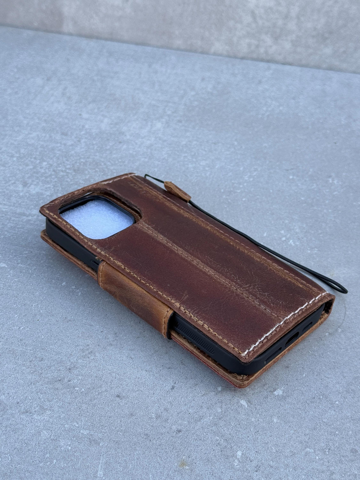 Handmade Leather Wallet Case: Galaxy S21 S22 S23 S24 S25 Ultra FE