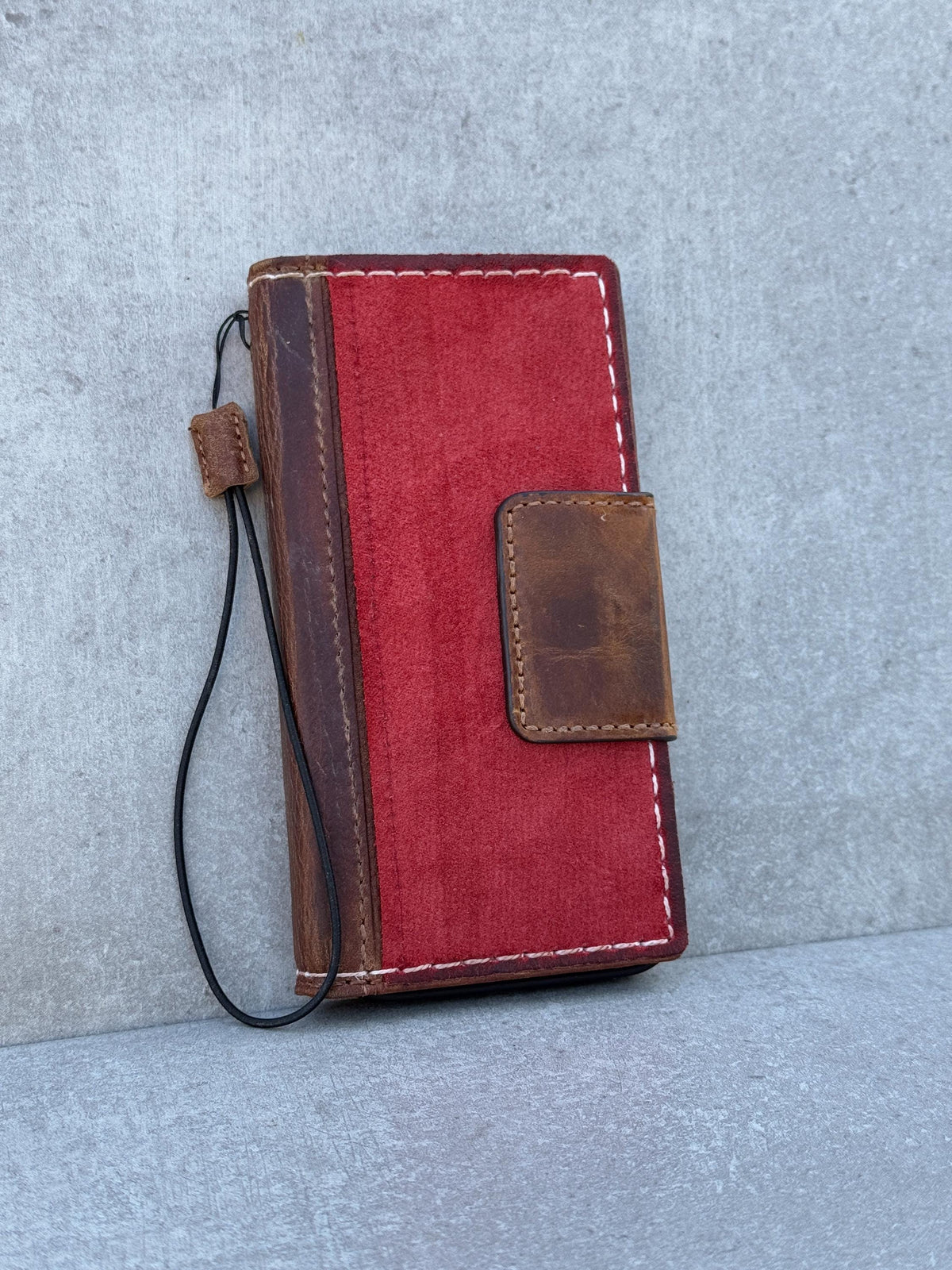 Genuine Leather fo OnePlus Open Case Wallet Handmade Wireless Luxury