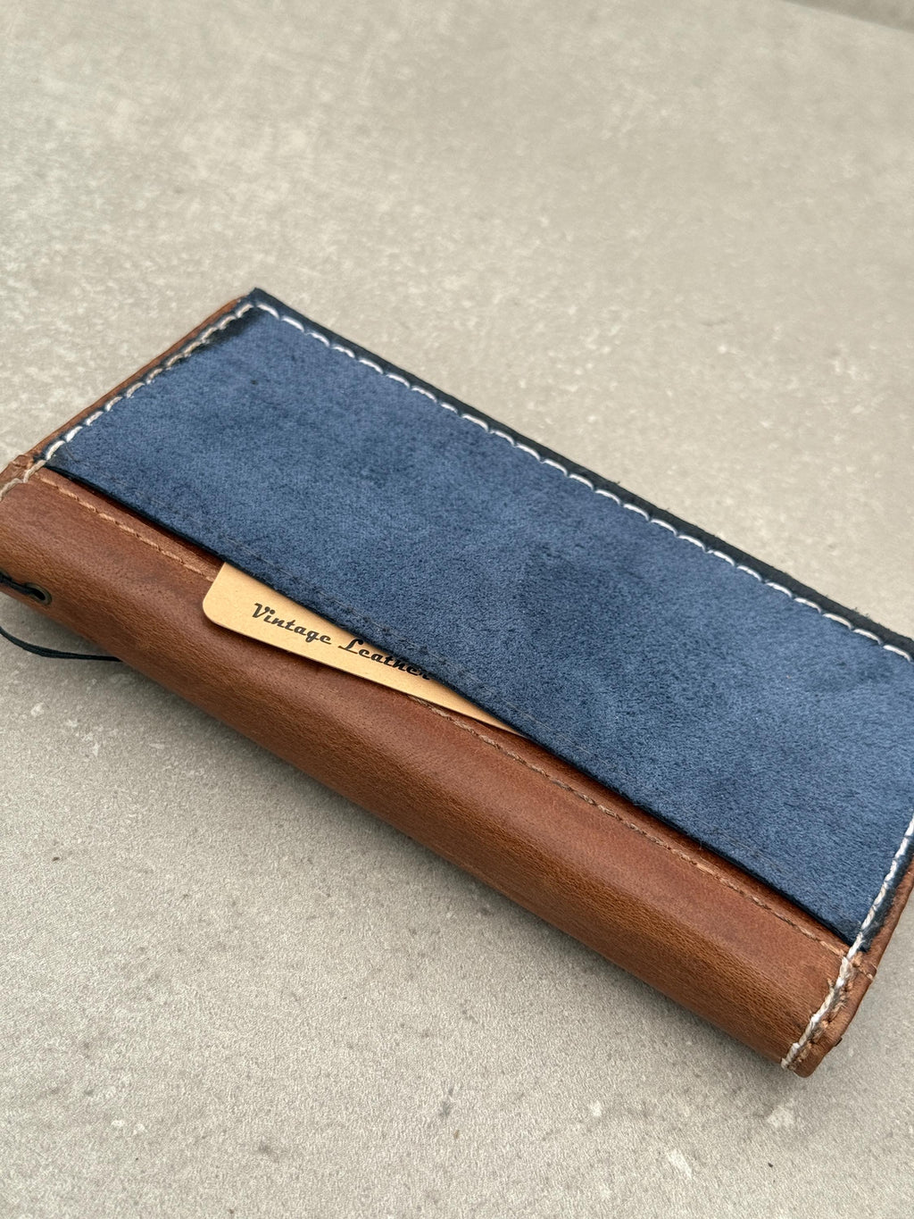 Hand Sewn Leather iPhone Wallet Case with Card Slots