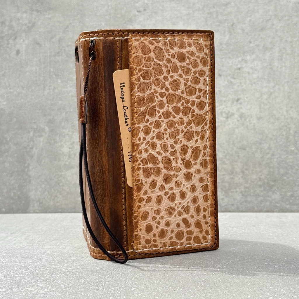 Handmade Genuine Leather Wallet Case: Samsung Galaxy, Card Slots