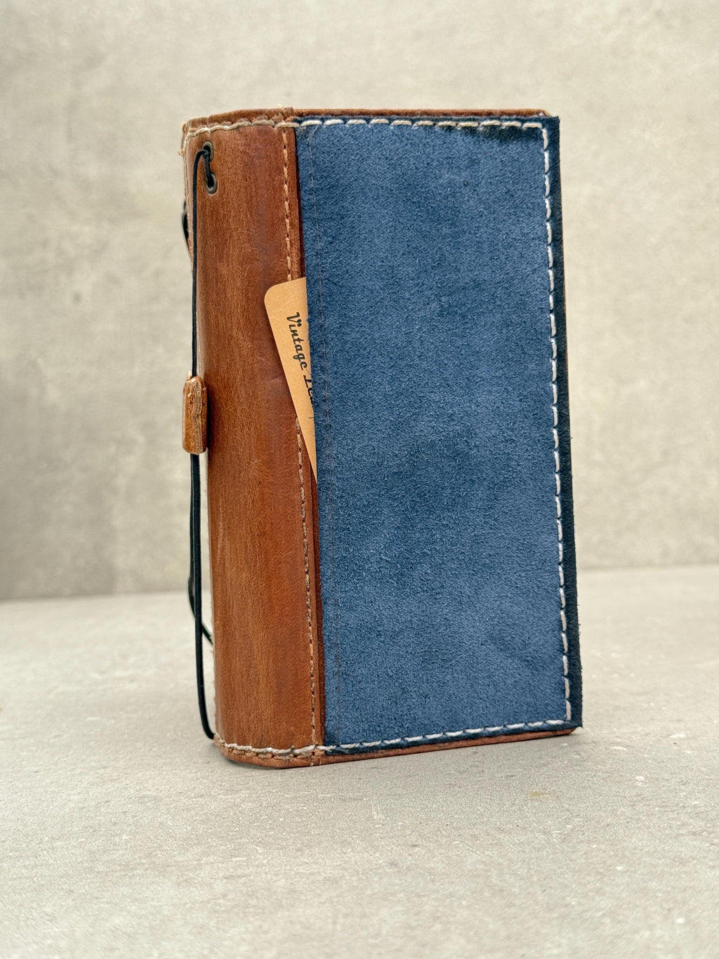 Genuine Leather Wallet Case for Google Pixel: Vintage Art Design
