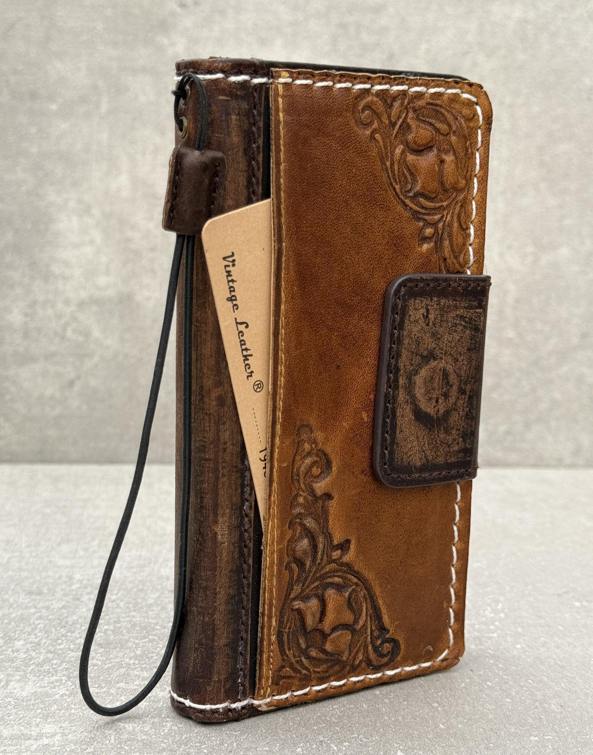 Handmade Leather Wallet Case for Galaxy Z Fold Series