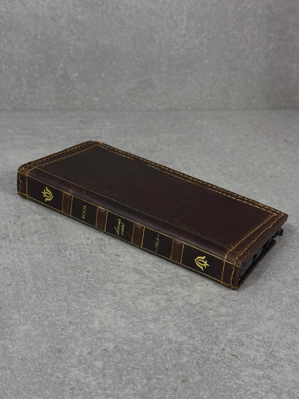 Leather iPhone Wallet Case: Handmade Book Style Cover