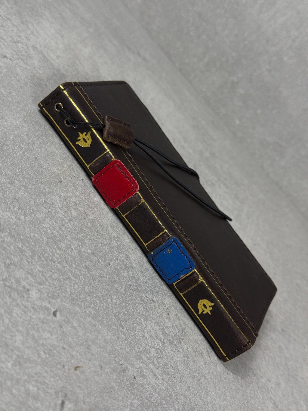 Vintage Book Style Leather iPhone Wallet Case