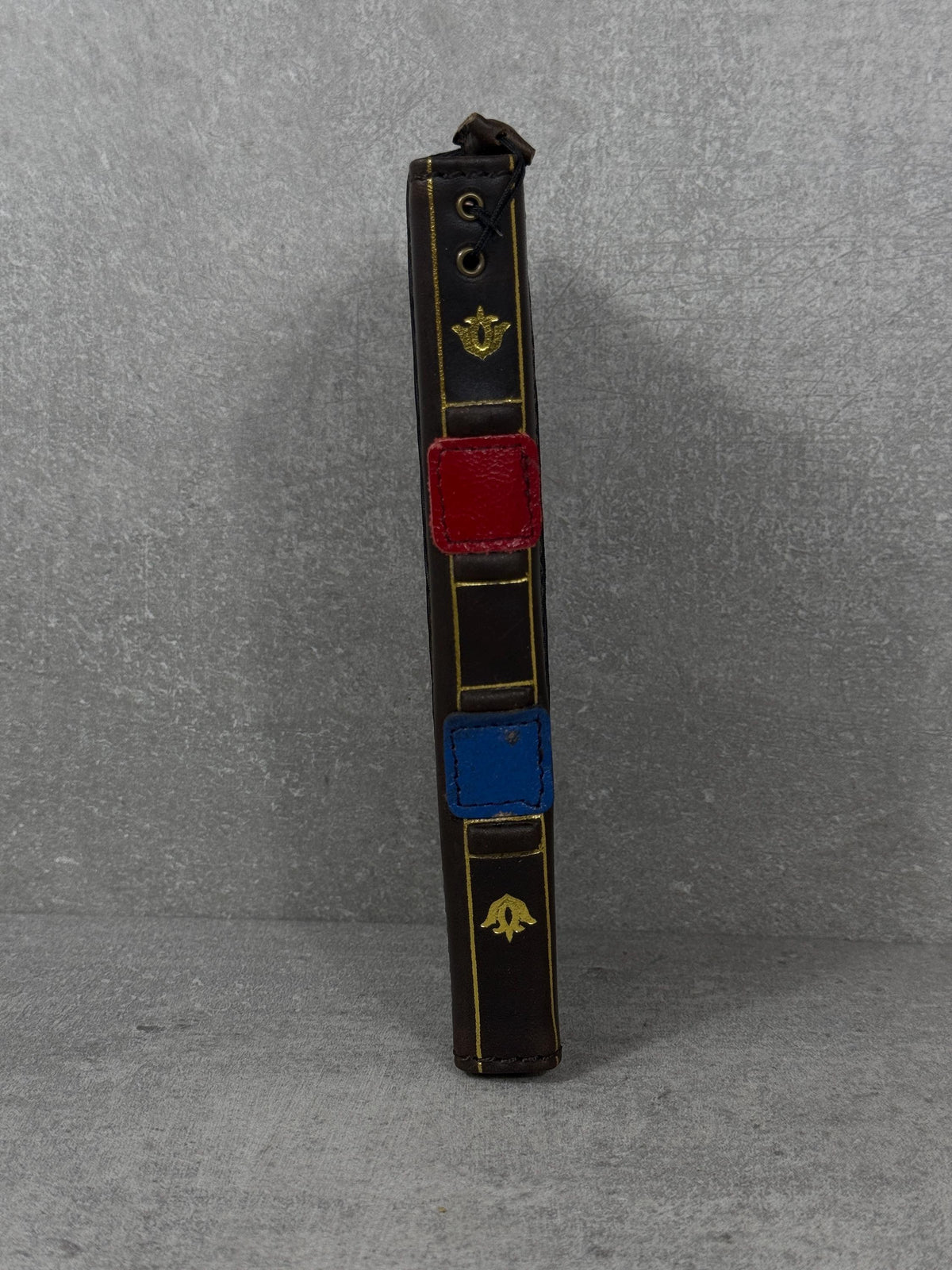 Vintage Book Style Leather iPhone Wallet Case