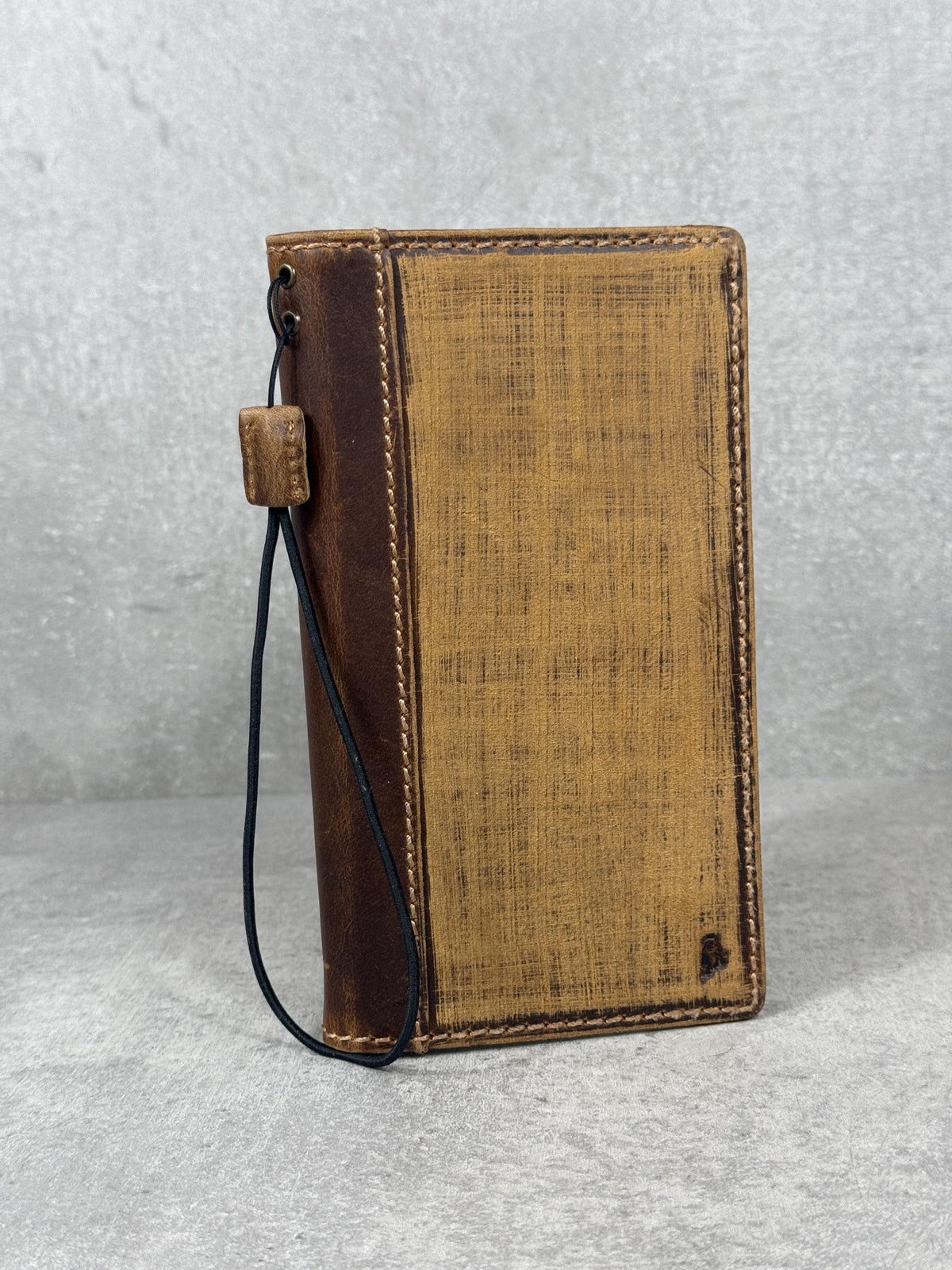 Vintage Style Leather iPhone Wallet Case with Card Slots