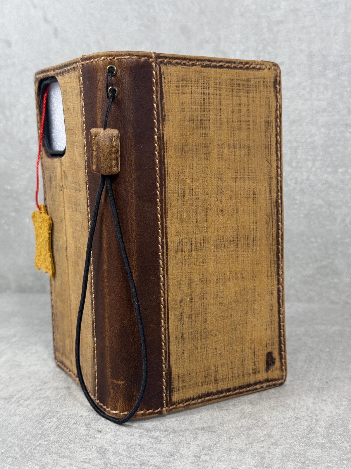 Vintage Style Leather iPhone Wallet Case with Card Slots
