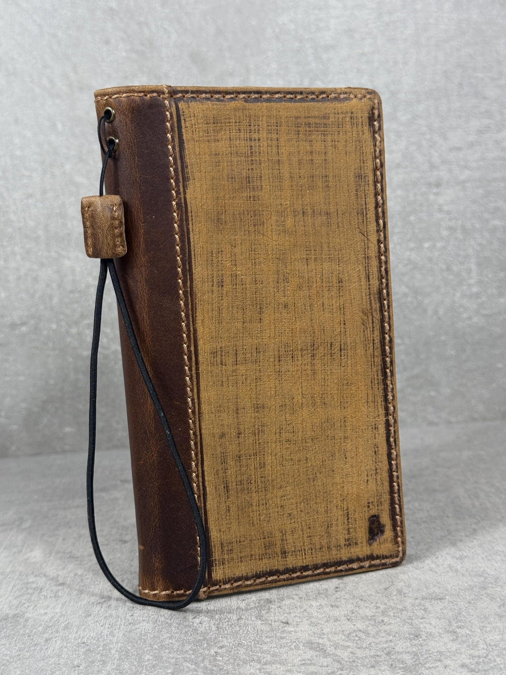 Vintage Style Leather iPhone Wallet Case with Card Slots