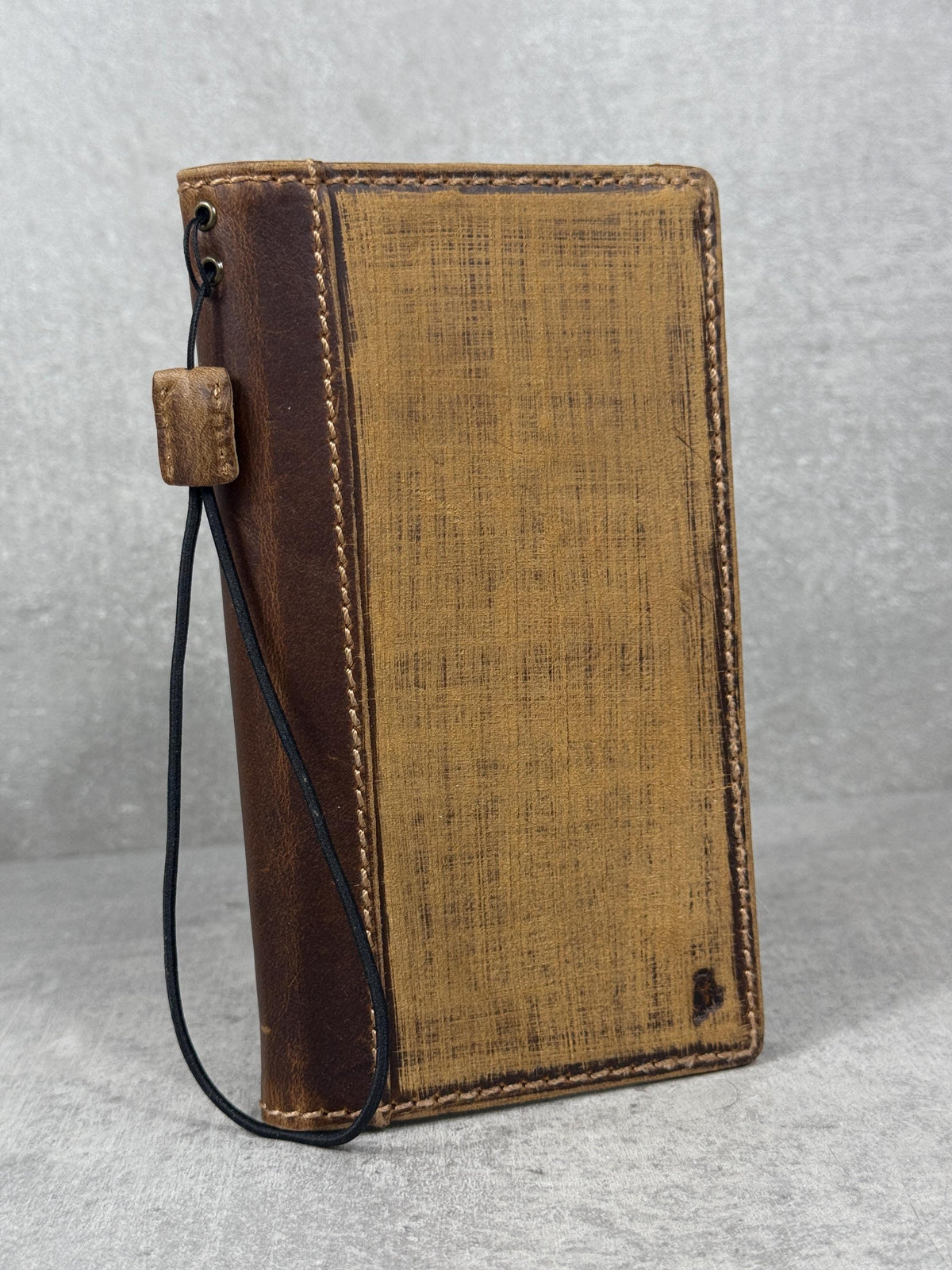 Vintage Style Leather iPhone Wallet Case with Card Slots