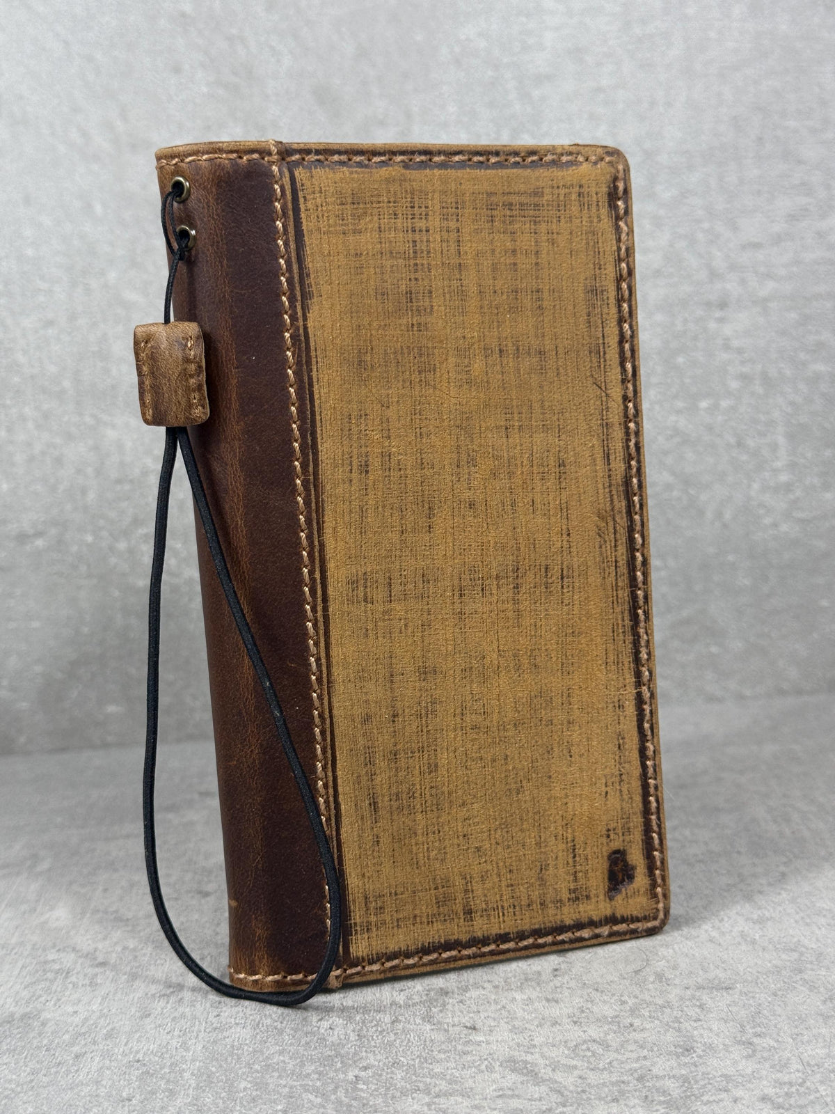 Vintage Style Leather iPhone Wallet Case with Card Slots
