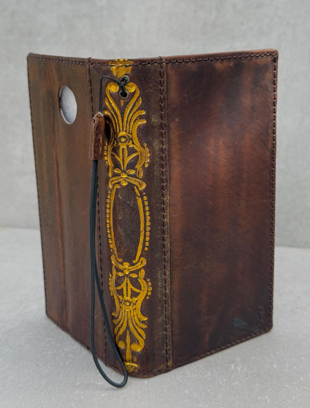 Vintage Book Style Leather iPhone Wallet Case with Card Slots