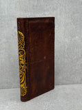 Vintage Leather iPhone Wallet Case: Floral Book Style Cover