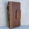 Vintage Book Style Leather iPhone Wallet Case with Card Slots