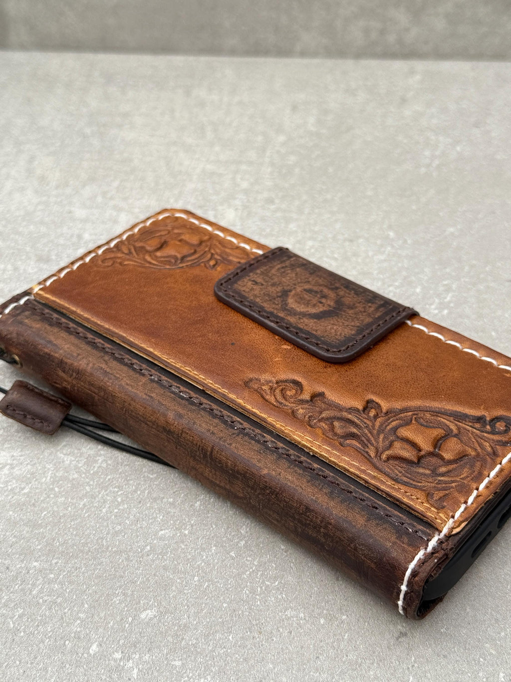 Handmade Leather Wallet Case for Google Pixel: Vintage Card Slots Cover