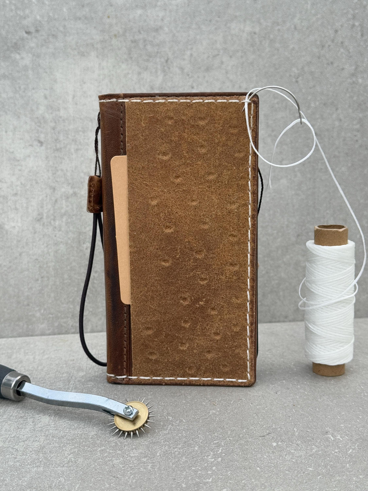 Handmade Leather Wallet Case for Google Pixel: Vintage Card Slots