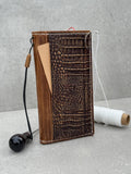Handmade Leather Wallet Case for Google Pixel: Vintage Card Slots Cover
