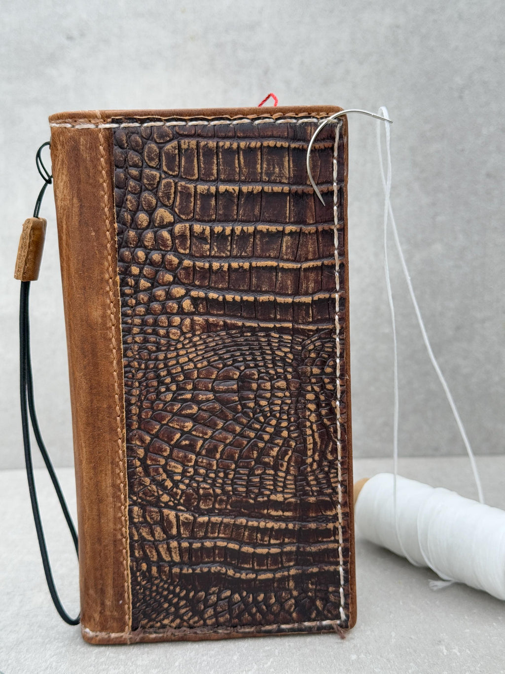 Handmade Leather Wallet Case for Google Pixel: Vintage Card Slots Cover