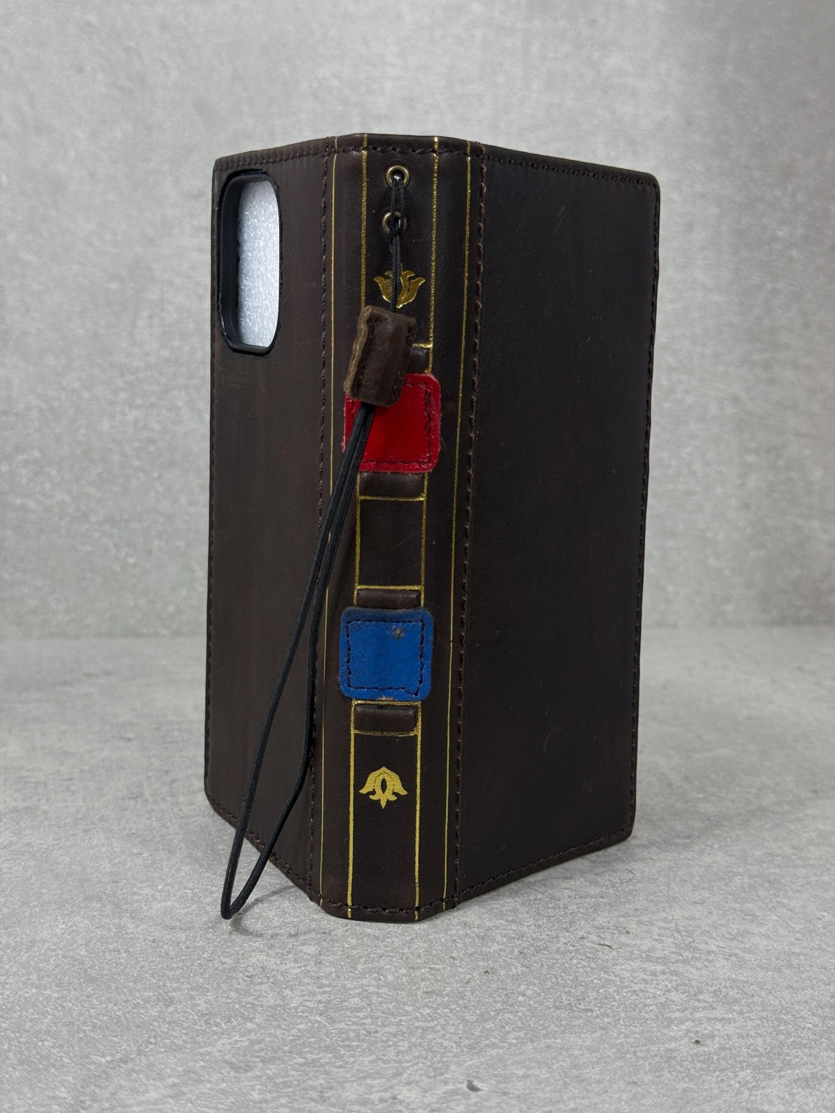 Genuine Leather Wallet Case for Google Pixel: Vintage Book Design
