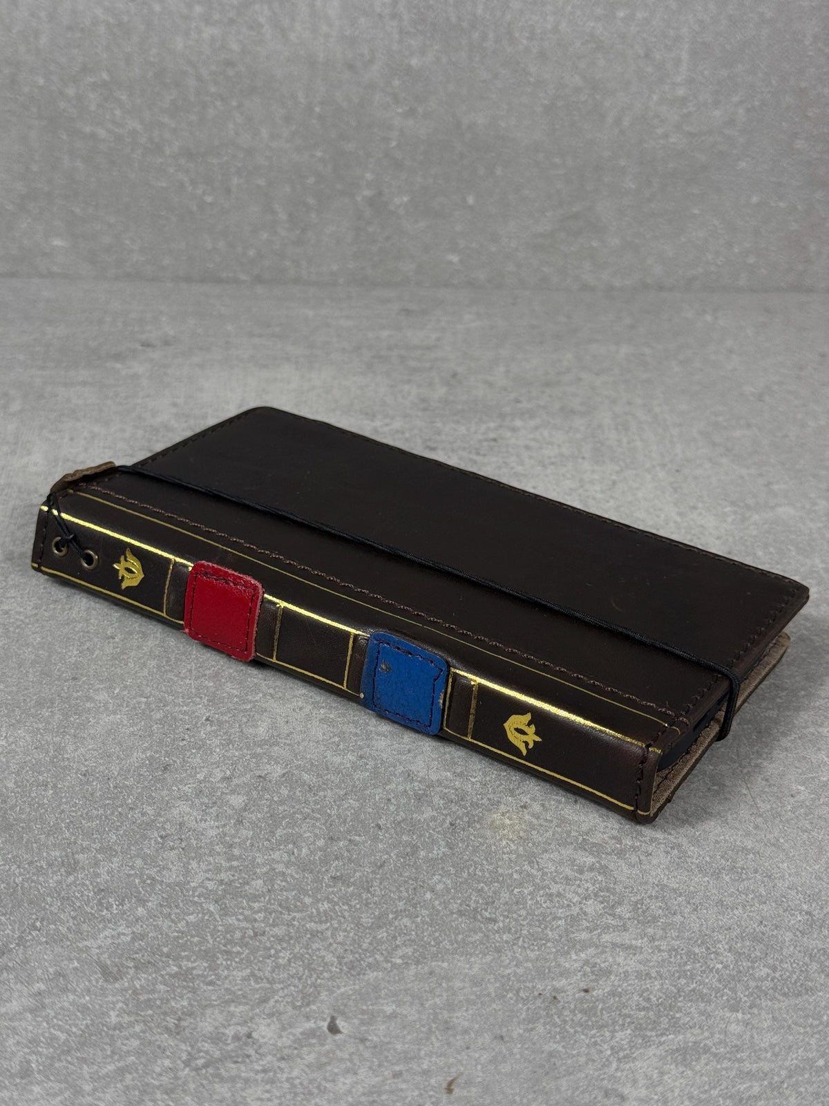 Genuine Leather Wallet Case for Google Pixel: Vintage Book Design
