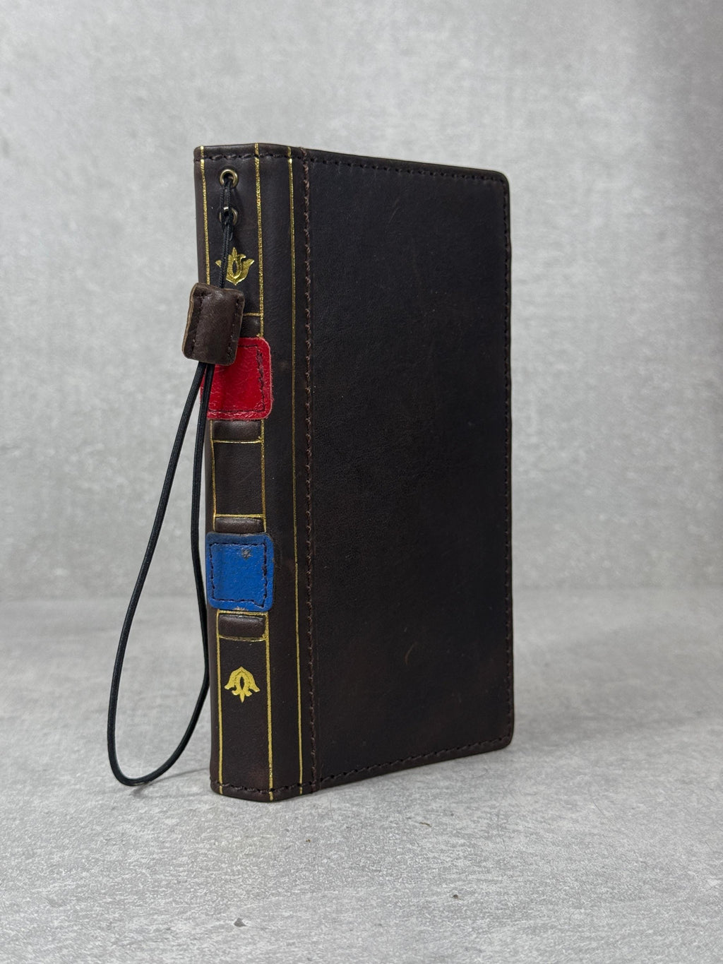 Genuine Leather Wallet Case for Google Pixel: Vintage Book Design
