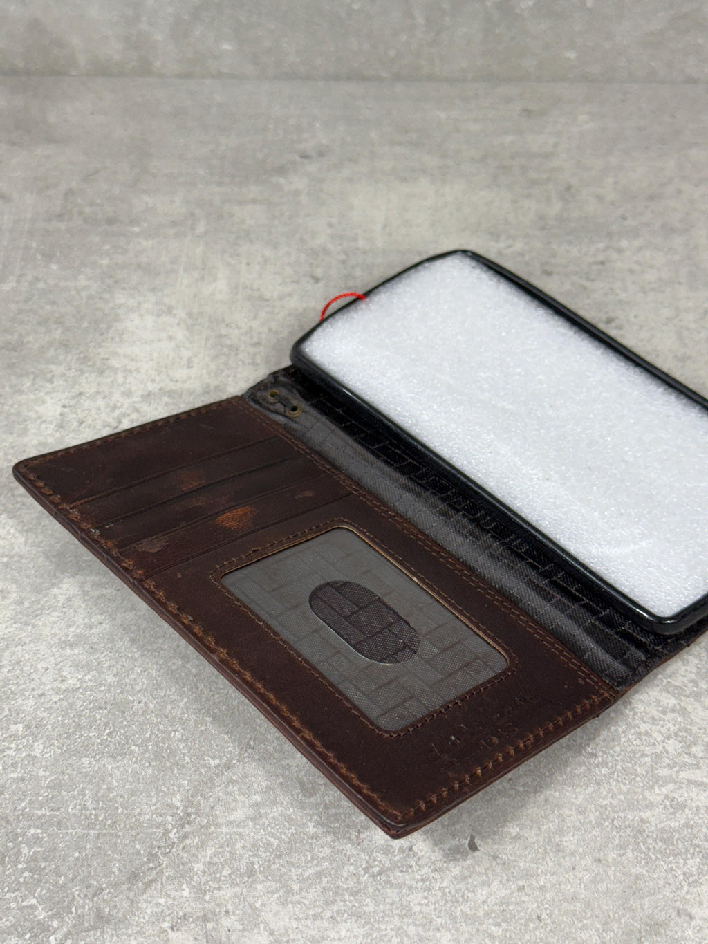 Embossed Leather Wallet Case for Google Pixel: Vintage Art Design