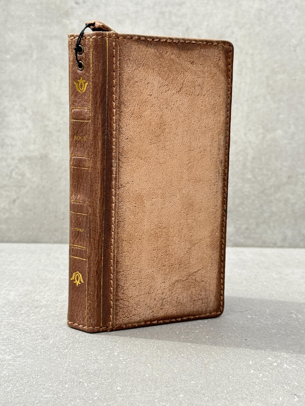 Vintage Book Style Leather iPhone Wallet Case with Card Slots