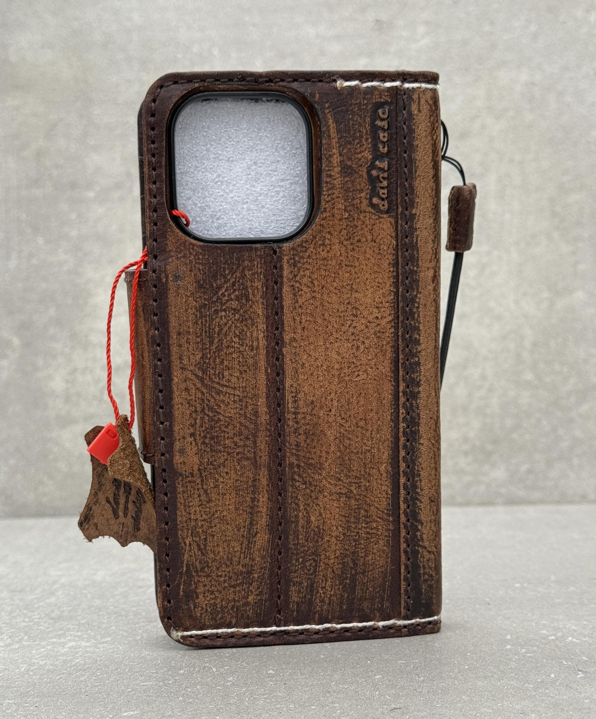 Handmade Leather Wallet Case: Samsung Galaxy, Card Slots, Book Design