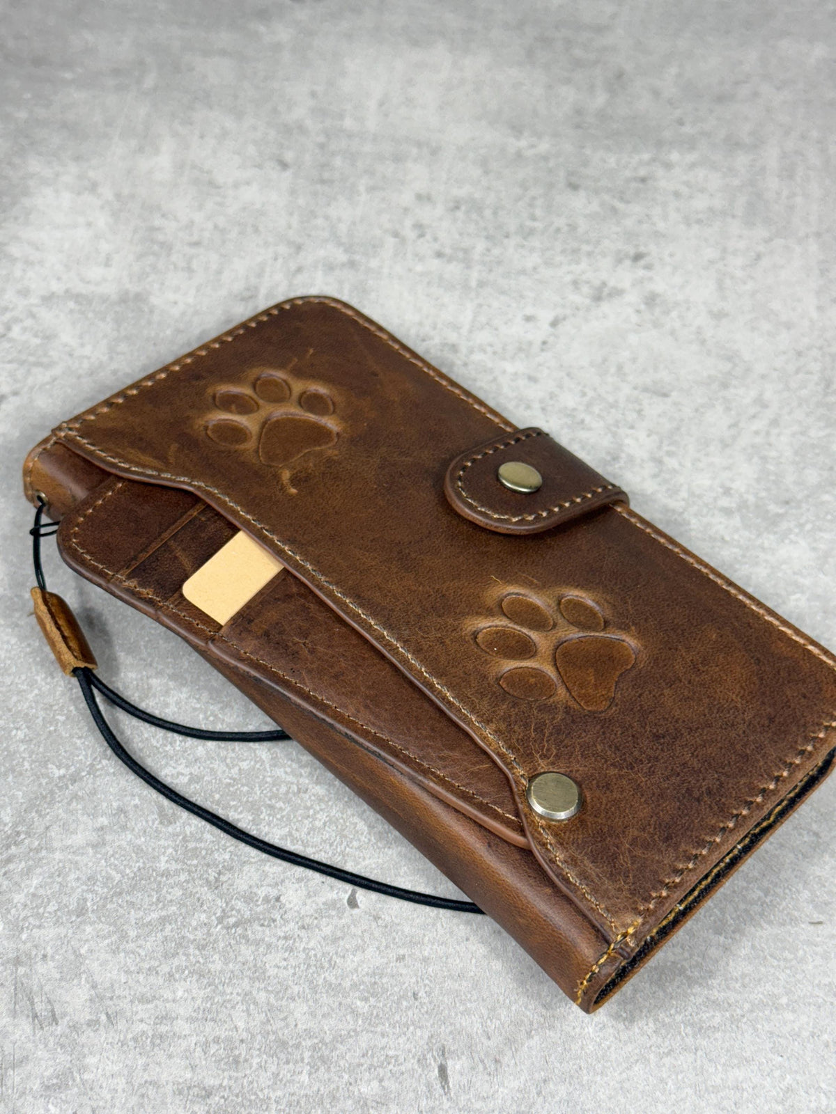 Handmade Leather Wallet Case for Google Pixel: Vintage Luxury Cover