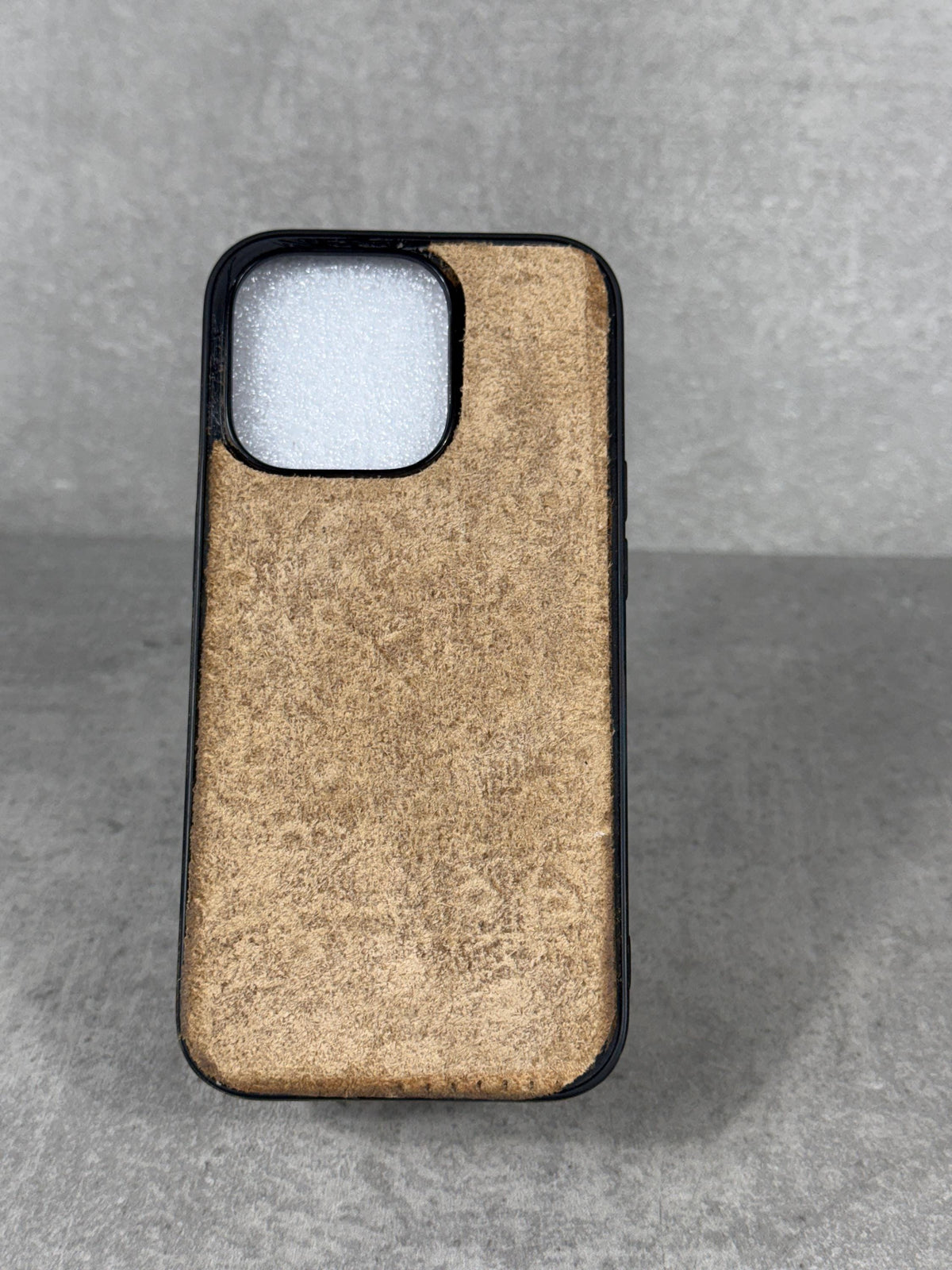 Handmade Suede Leather iPhone Case: Genuine Leather Art