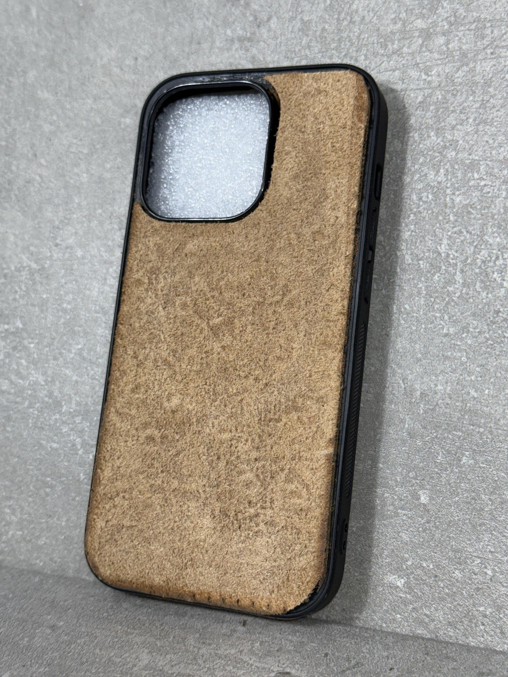 Handmade Suede Leather iPhone Case: Genuine Leather Art